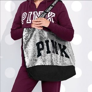 PINK Victoria's Secret Bags - 🆕 Victoria Secret Pink sequin tote PINK Victoria's Secret Bags - 🆕 Victoria Secret Pink sequin tote